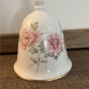 Vintage Floral Longton Hall England Bell